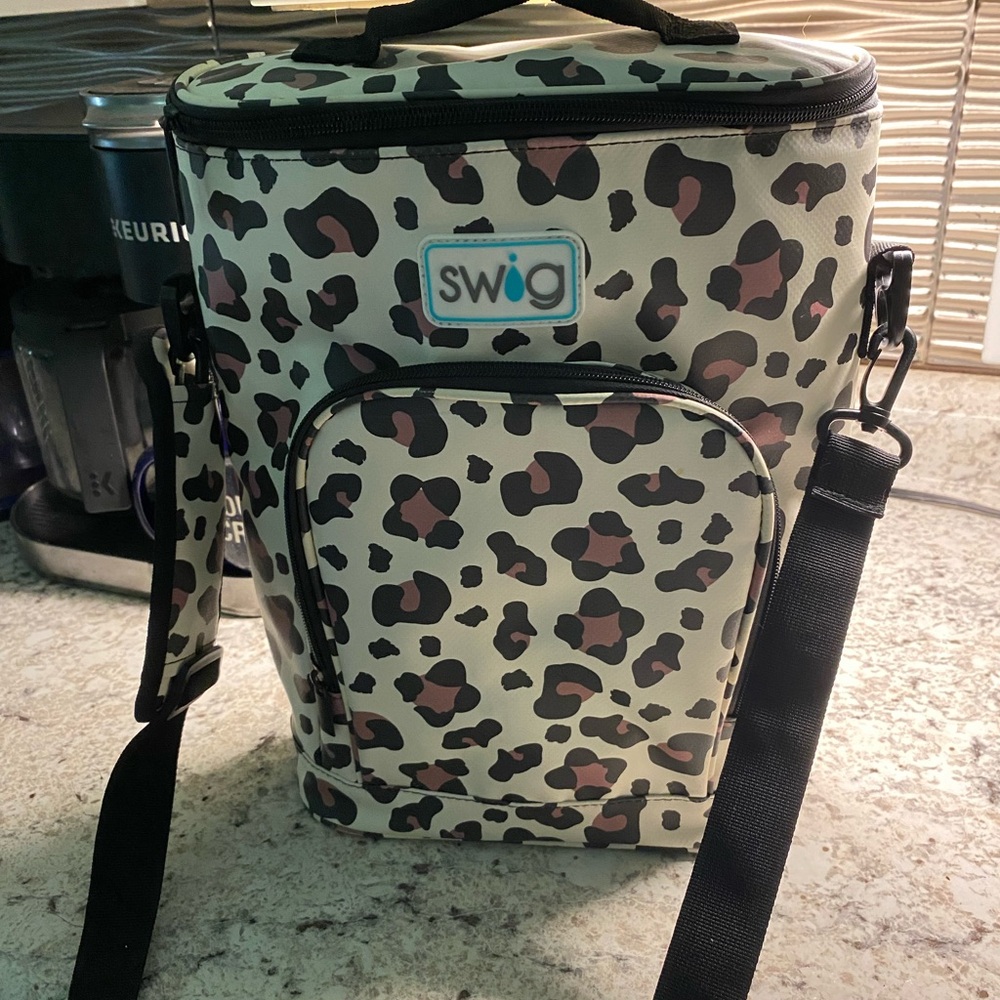 Leopard Print Insulated Cooler Bag